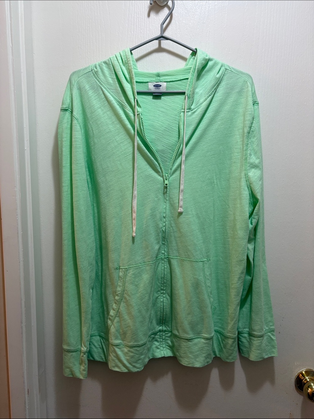 Old Navy Light Mint Green Full-Zip Hoodie Jacket